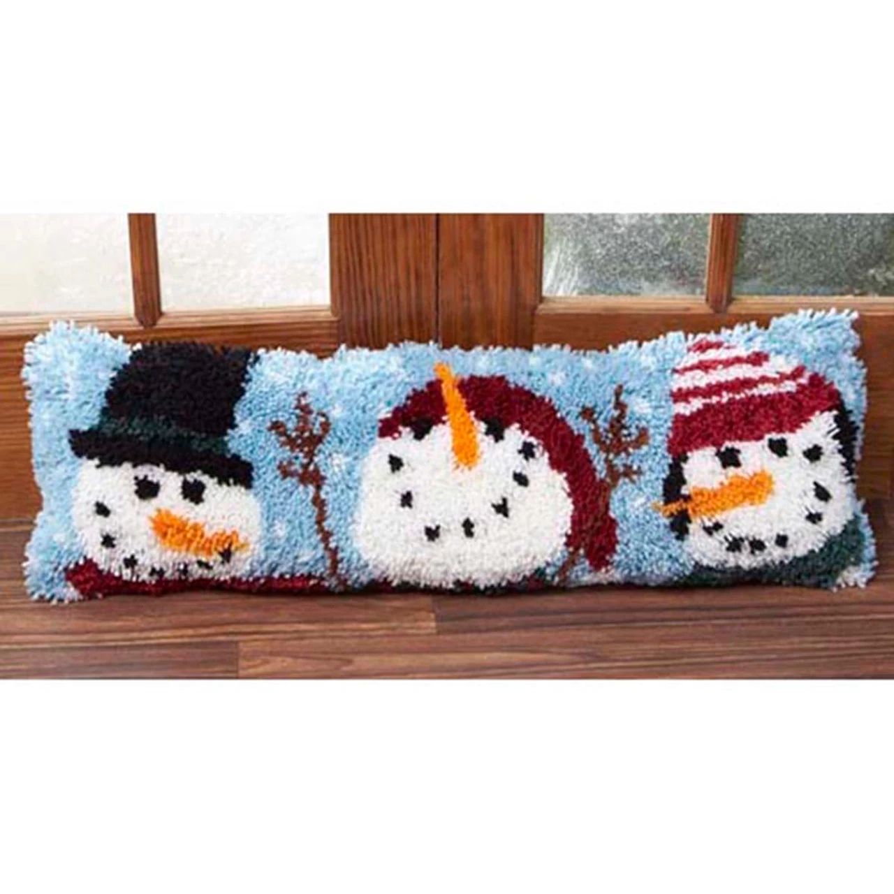 Herrschners Snowman Draft Dodger Latch Hook Kit 3 Herrschners Snowman Draft Dodger Latch Hook Kit