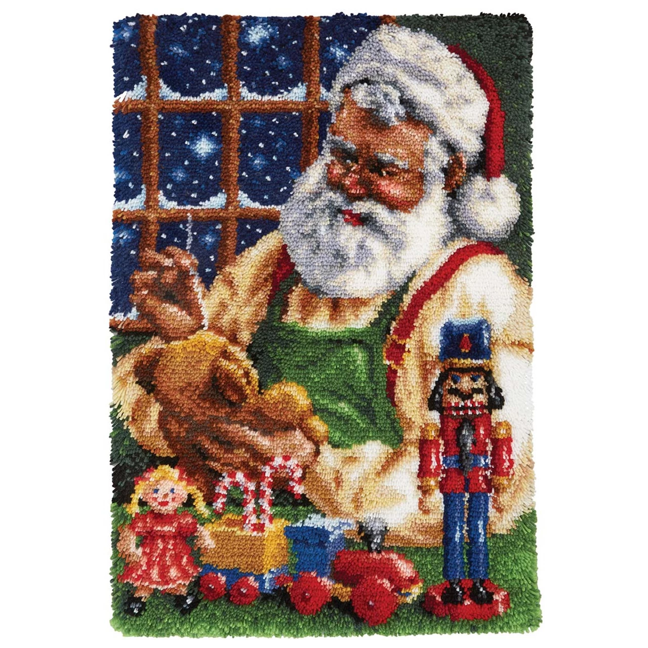 Herrschners Santa's Workshop Latch Hook Kit 3 Herrschners Santa's Workshop Latch Hook Kit