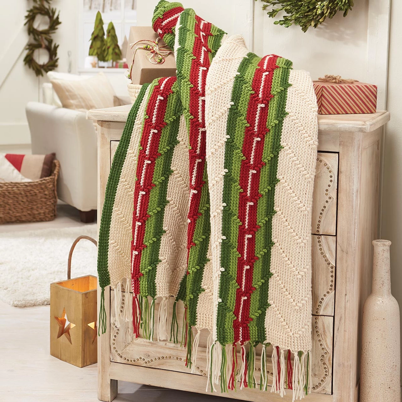 Herrschners Cheyenne Chevron Afghan Crochet Kit 3 Herrschners Cheyenne Chevron Afghan Crochet Kit