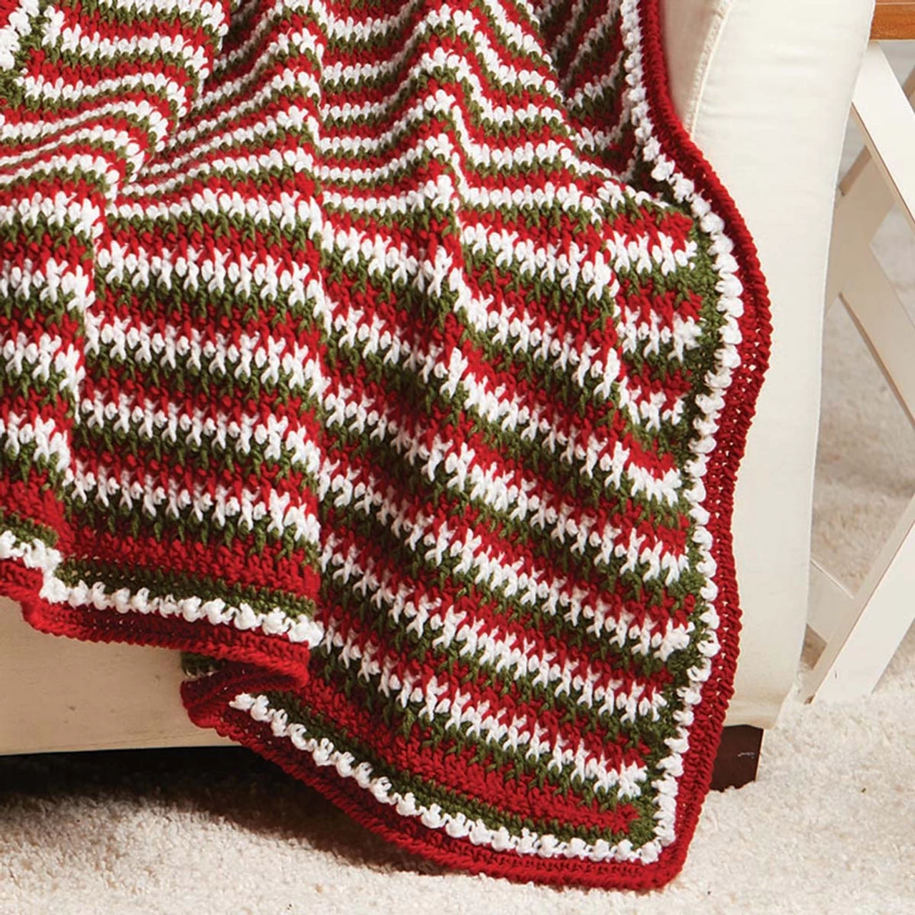 Herrschners Christmas Retreat Afghan Crochet Kit 4 Herrschners Christmas Retreat Afghan Crochet Kit - Image 2