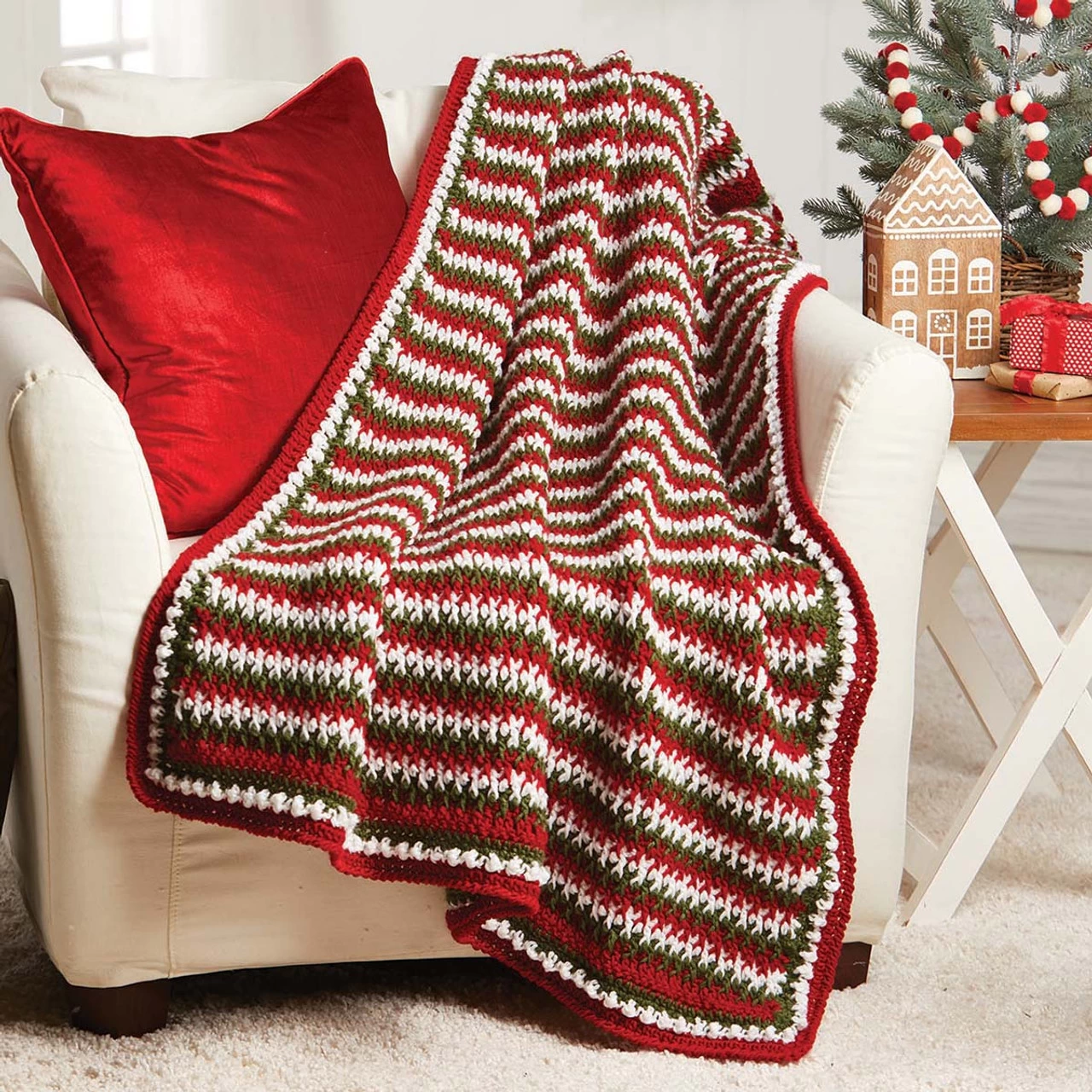 Herrschners Christmas Retreat Afghan Crochet Kit 3 Herrschners Christmas Retreat Afghan Crochet Kit