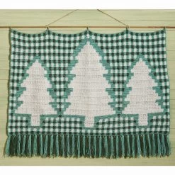 Herrschners Country Tree Farm Wall Hanging Crochet Yarn Kit