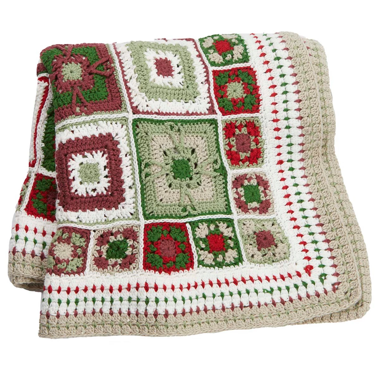 Herrschners Merry Mistletoe Afghan Crochet Kit 4 Herrschners Merry Mistletoe Afghan Crochet Kit - Image 2