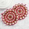 Village Yarn Mistletoe Mandala Trivets Crochet Kit 2 Village Yarn Mistletoe Mandala Trivets Crochet Kit -Handicraft Shop 586032 64656.1696276805