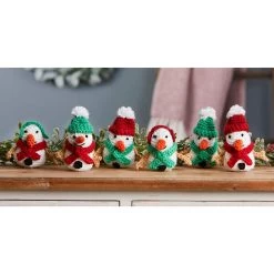 Herrschners Frosty Fellows Crochet Kit